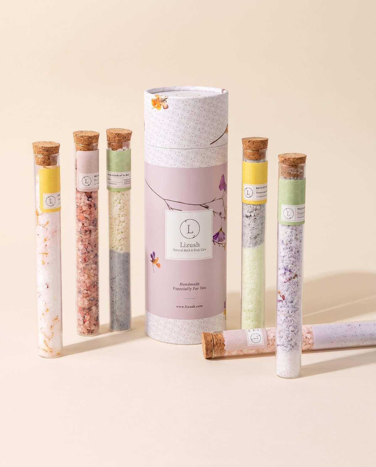 Natural Bath Salts and Bath Bombs Gift Set